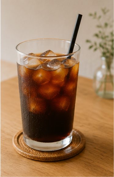 氷の入ったアイスコーヒー